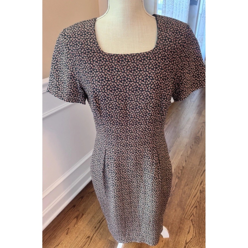 ADRIANNA PAPELL - VINTAGE SILK Floral Dress Size 6